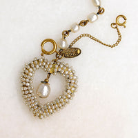 Romantic"Pearl" Heart Bracelet by Miriam Haskell