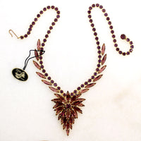 NWT Juliana Originals Purple Rhinestone Necklace
