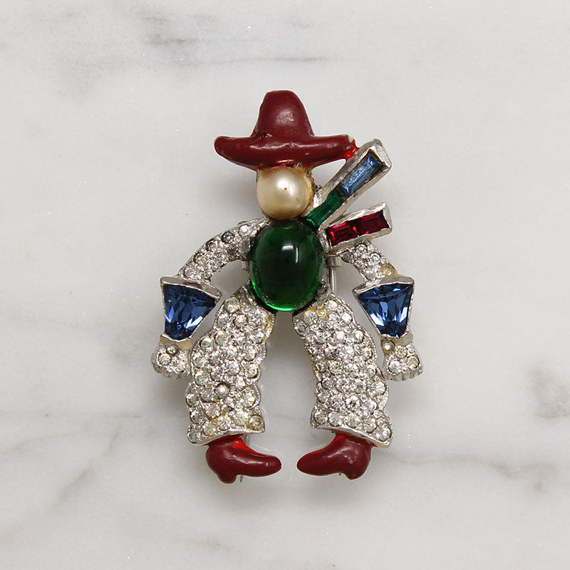 Colorful Cowboy Costume Fur Clip