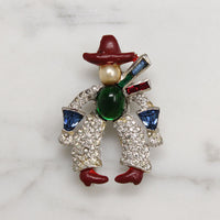 Colorful Cowboy Costume Fur Clip