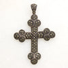 Gothic Glamour Marcasite Encrusted Sterling Cross