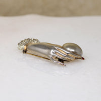 Lady's Hand Sterling Silver Brooch from Marslieu