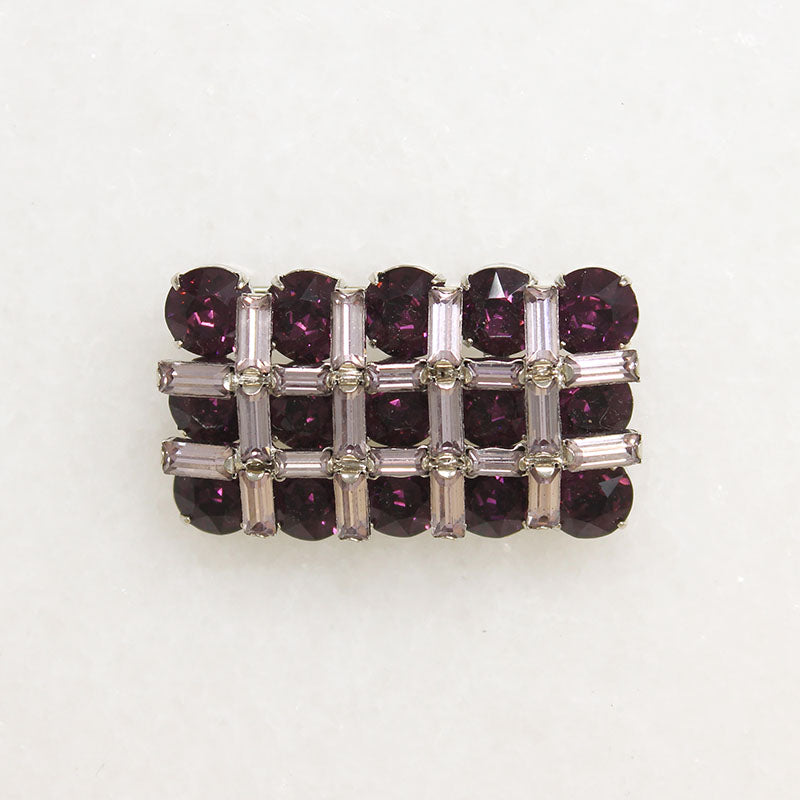 Purple Passion Crystal Brooch by Sherman