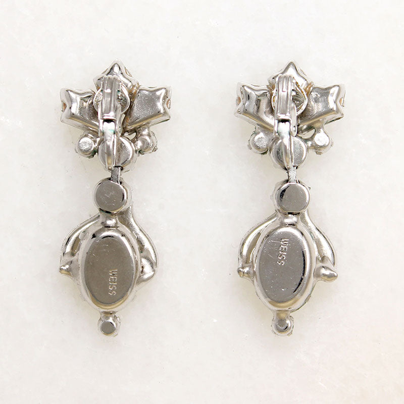 Sassy Sparkling Rhinestone Chandelier Earrings by Weiss