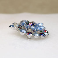 Fabulous Eisenberg Brooch with Watermelon Crystals