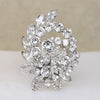 Exuberant Eisenberg Ice Crystal Corsage Brooch