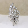Exuberant Eisenberg Ice Crystal Corsage Brooch