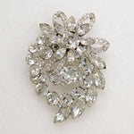 Exuberant Eisenberg Ice Crystal Corsage Brooch