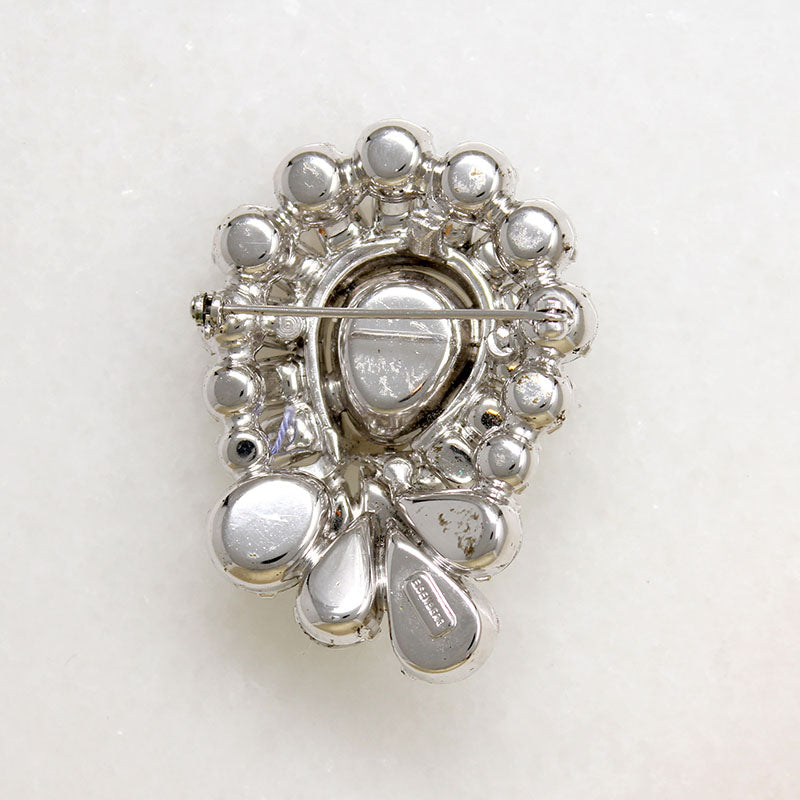 Juicy Pearl Cut Crystals in Dazzling Eisenberg Brooch