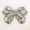 Bountiful Eisenberg Original Crystal & Sterling Bow Brooch