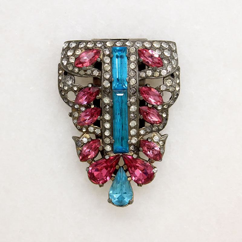 Darling Pink & Blue Dress Clip by Eisenberg