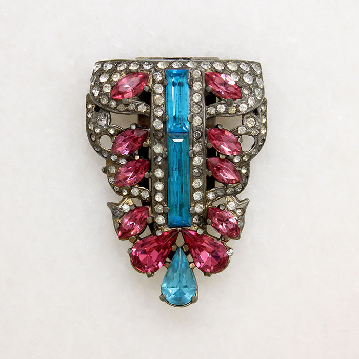Darling Pink & Blue Dress Clip by Eisenberg