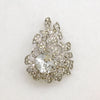 Eisenberg Original Crystal & Sterling Silver Brooch