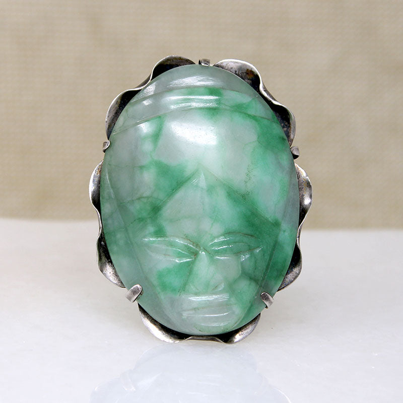 Meso-American Mask Eisenberg Original Brooch
