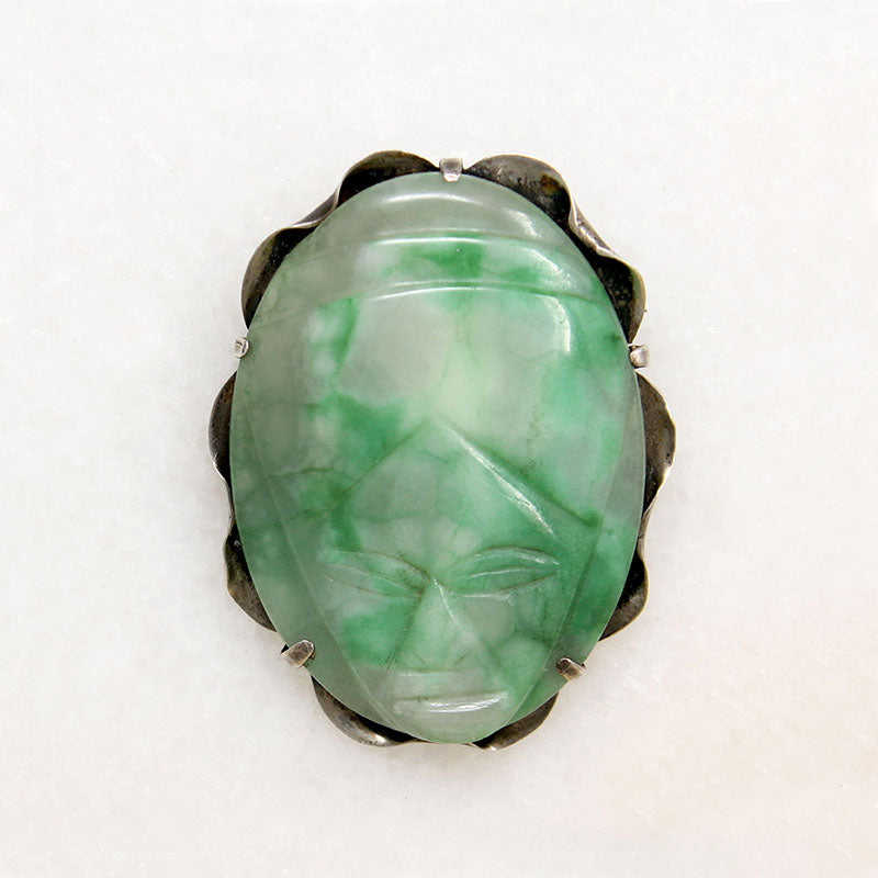 Meso-American Mask Eisenberg Original Brooch