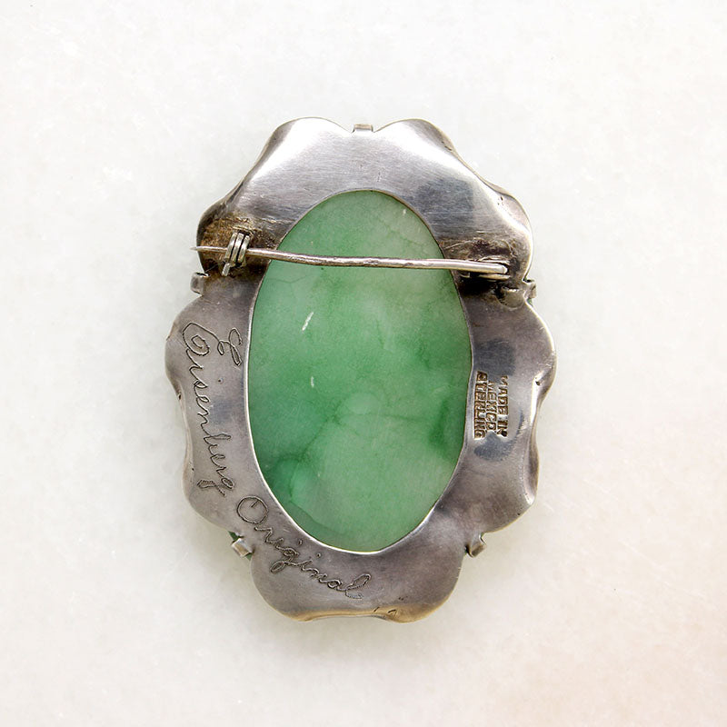 Meso-American Mask Eisenberg Original Brooch