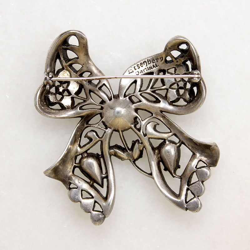 Pert Sterling & Crystal Bow from Eisenberg Originals