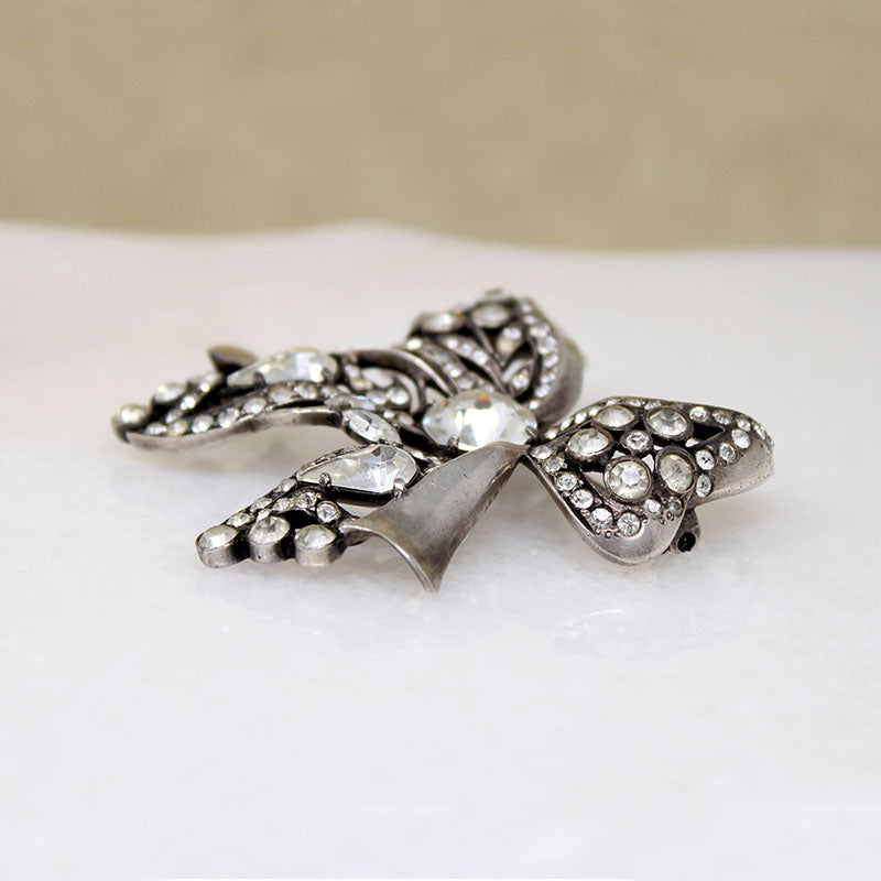 Pert Sterling & Crystal Bow from Eisenberg Originals