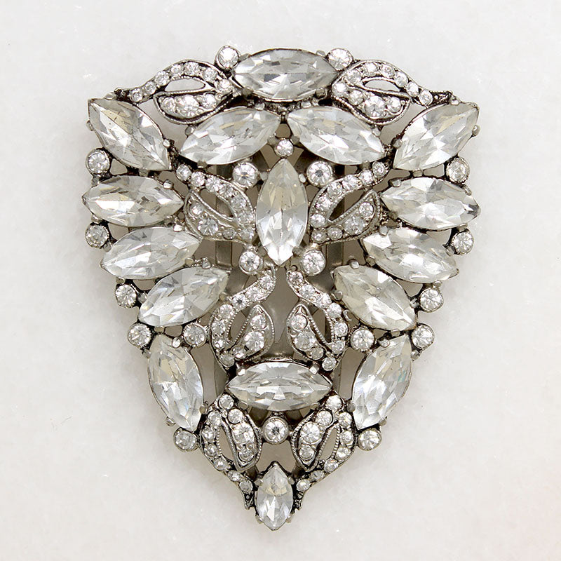 Fabulous Eisenberg Original Sterling & Crystal Dress Clip