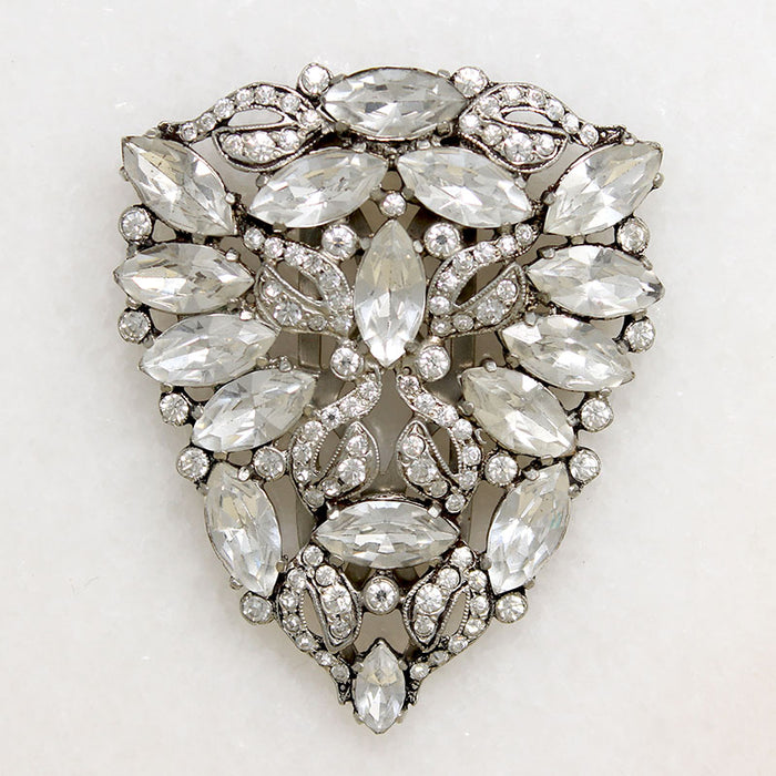 Fabulous Eisenberg Original Sterling & Crystal Dress Clip