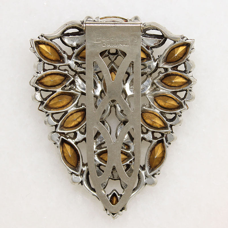 Fabulous Eisenberg Original Sterling & Crystal Dress Clip