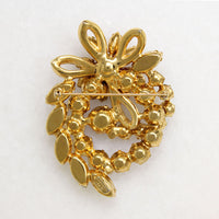 Rare Eisenberg Brooch with Fuchsia & Silver Crystals 