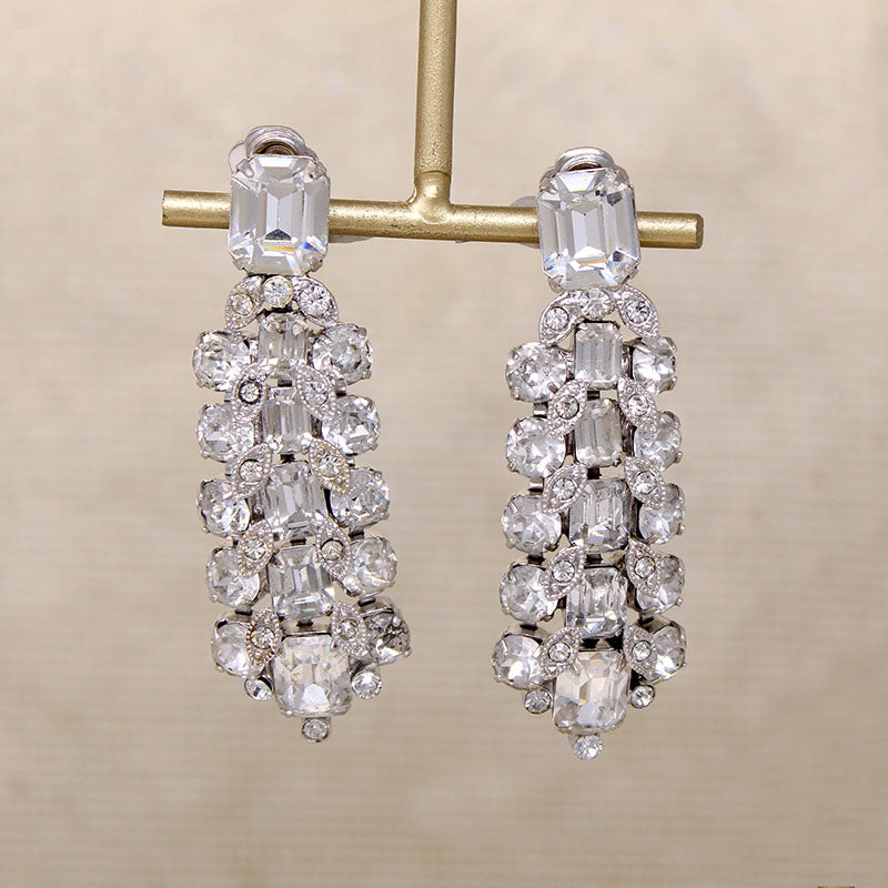 Glamorous Crystal Drop Earrings from Eisenberg