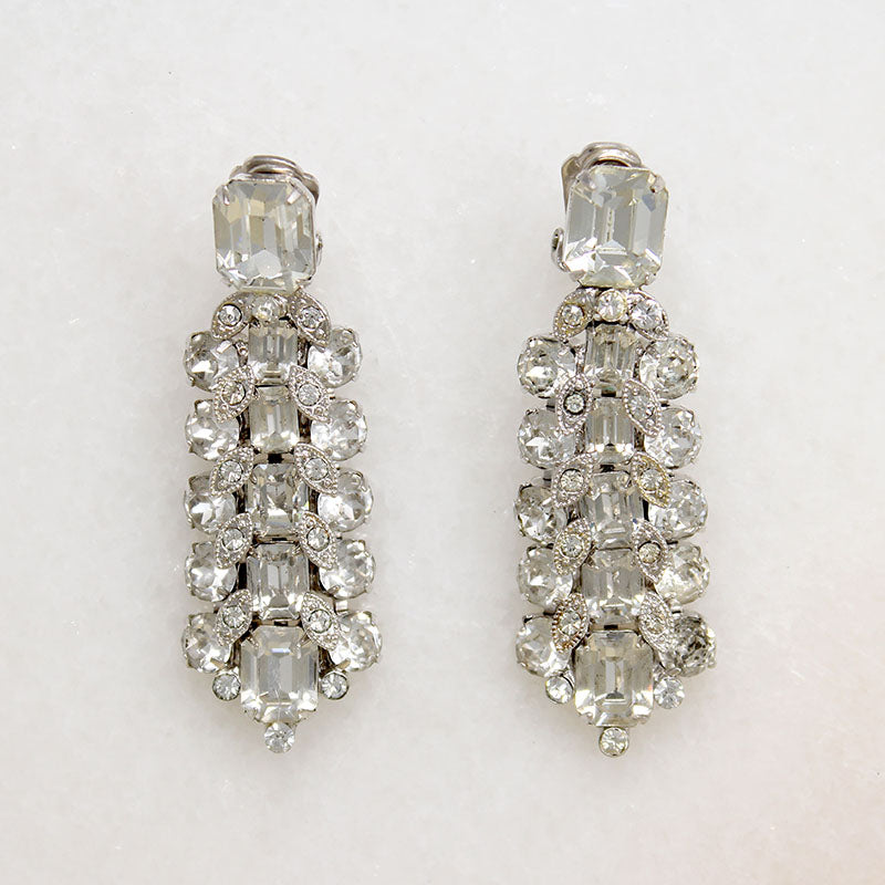 Glamorous Crystal Drop Earrings from Eisenberg