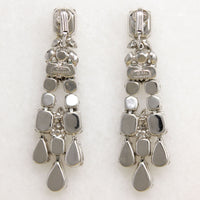 Long Eisenberg Ice Crystal Chandelier Earrings