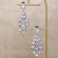 Spectacular Eisenberg Shoulder Duster Crystal Earrings