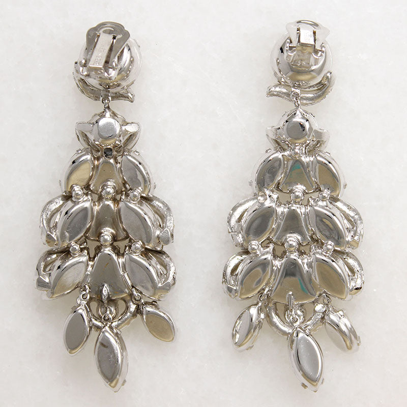 Spectacular Eisenberg Shoulder Duster Crystal Earrings