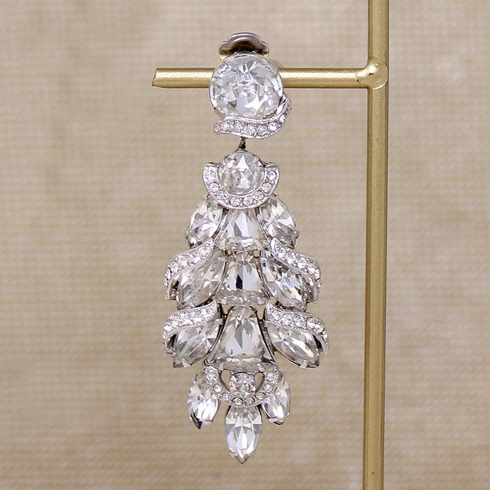 Spectacular Eisenberg Shoulder Duster Crystal Earrings