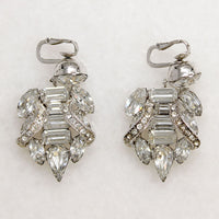 Unusual Crystal Chandelier Earrings by Eisenberg