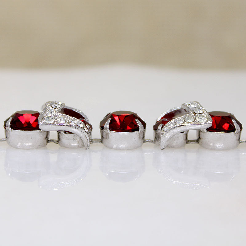 Blood-Red Crystal Bracelet by Eisenberg