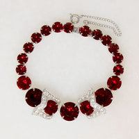 Blood-Red Crystal Bracelet by Eisenberg