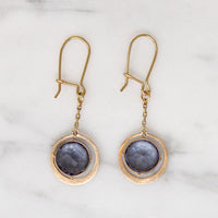 Saucy Synthetic Sapphire Drop Earrings