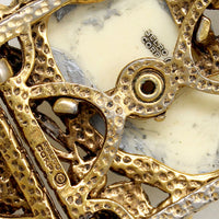 Elaborate Noh Mask Bracelet by Selro