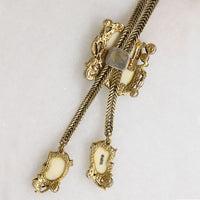 Dramatic Bolo Style Noh Mask Necklace by Selro