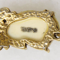 Dramatic Bolo Style Noh Mask Necklace by Selro