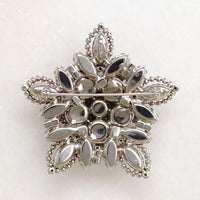 Fabulous Fuchsia & White Rhinestone Brooch by Weiss