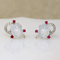 Ethereal Trifari Faux Moonstone Necklace & Earring Set