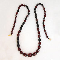 Gorgeous Red Amber Graduated Bead Necklace