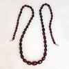 Gorgeous Red Amber Graduated Bead Necklace