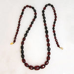 Gorgeous Red Amber Graduated Bead Necklace