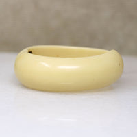 Ivory-Colored Celluloid Clamper Bracelet