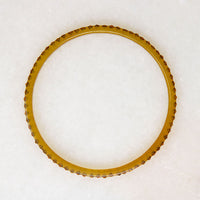 Amber on Amber Celluloid & Rhinestone Art Deco Bangle