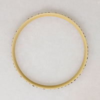 Purple & Gray Rhinestone Celluloid Art Deco Bangle