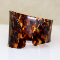 Funky Faux Tortoiseshell Edwardian Cuff Bracelet