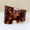 Funky Faux Tortoiseshell Edwardian Cuff Bracelet