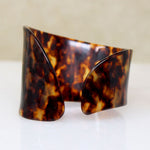 Funky Faux Tortoiseshell Edwardian Cuff Bracelet